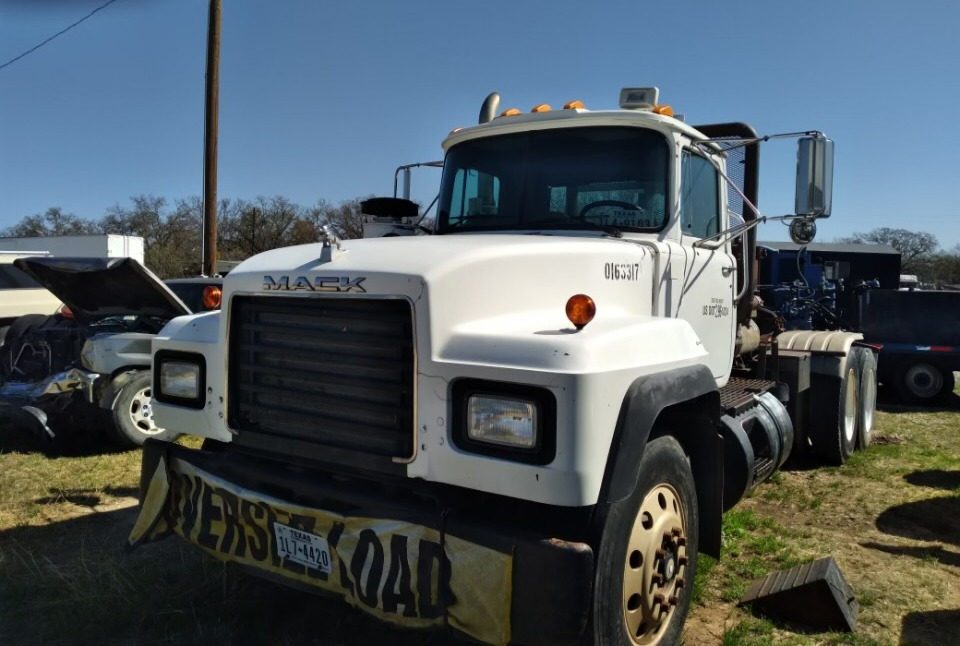 Work truck on a lease site